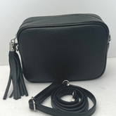 GEMMA Crossbody Leather Bag - Black - Majestico Gifts
